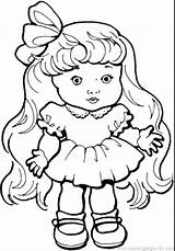 Coloring Pages Girl Little Cute Doll Chucky Printable Print Getcolorings Color Getdrawings sketch template
