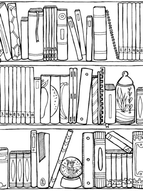 printable library coloring pages thacorredora