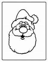 Christmas Coloring Pages Santa Father Face Claus Cut Template Colouring Clip Print Drawings Clipart Patterns Printable Color Cliparts Kids Quotes sketch template