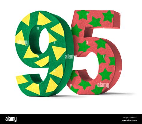 colorful number  cardboard number  stock photo alamy