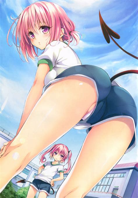 anime schoolgirl with tail pov upskirt up shorts panties showing mega boobs catoons