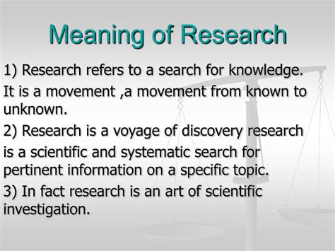 meaning  research powerpoint    id