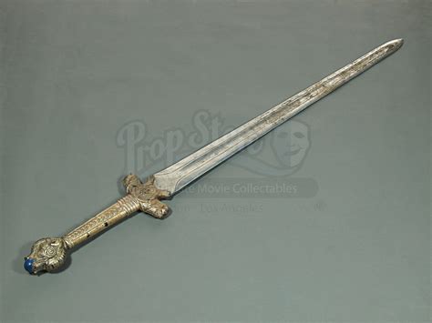 king arthur excalibur clive owens sword plaque gold silver