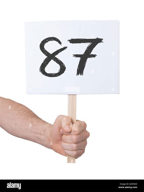 sign   number isolated  white  stock photo alamy