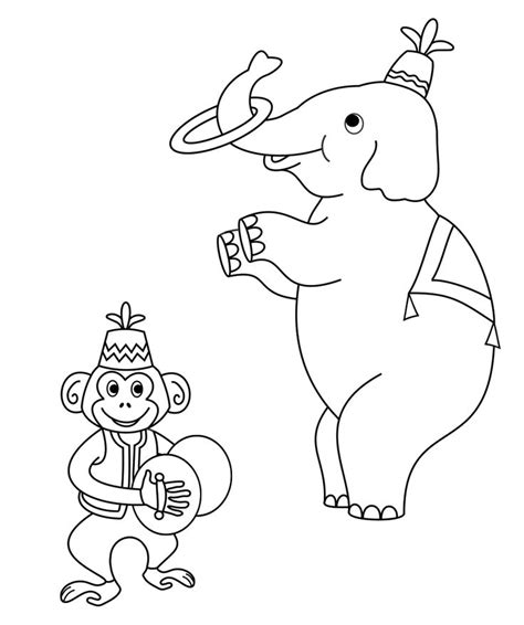 circus monkey coloring pages coloring pages embroidery motifs