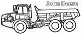 Farm Coloring Machinery John Deere Pages Truck sketch template