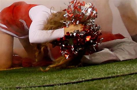 Ohio State Cheerleader Trampled By Team