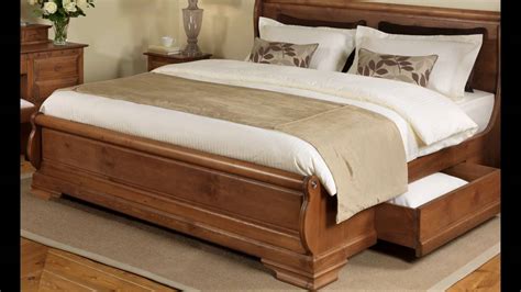wooden storage beds youtube