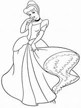Cinderella Coloring Pages Disney Printable Color Dress Drawing Sheets Princess Print Kids Getcolorings Quotes Pag Zolushka sketch template