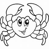 Crab Coloring Pages Cartoon Print Color Kids Template Fish Crabs Printable Cute Coloringbay Coconut Templates Animal Results Coloring2print sketch template