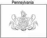Pennsylvania Flag Coloring sketch template