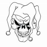 Clown Coloring Pages Scary Print Printable Getcolorings Creepy Color sketch template