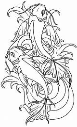 Coloring Pages Heaven Koi Go Dog Fish Japanese Getcolorings Getdrawings Printable Color Popular sketch template