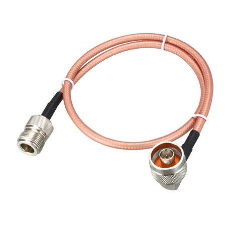 loss rf coaxial cable connection coax wire rg   male  angle   female walmart