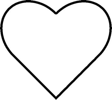 heart shape outline google search heart printable heart template