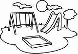 Colouring Playgrounds Totter Teeter Persuasive Dazu sketch template