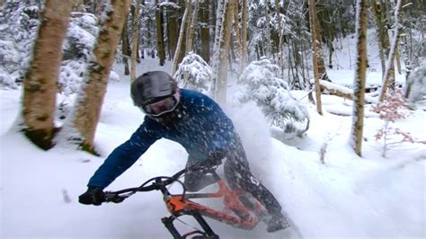 video vinny ts snowy ride    catch  drone pinkbike
