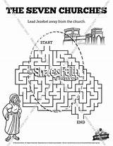 Revelation Churches Mazes Sharefaith sketch template