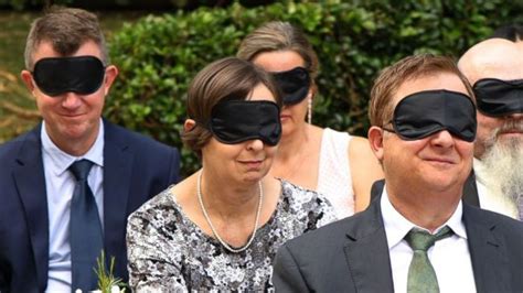 Wedding Guests Wore Blindfolds At This Ceremony For A Beautiful Reason