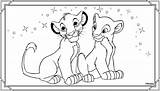 Simba Nala Coloring Lion Walt Leone Fanpop Disegni sketch template