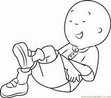 Caillou Relaxing Coloringpages101 sketch template