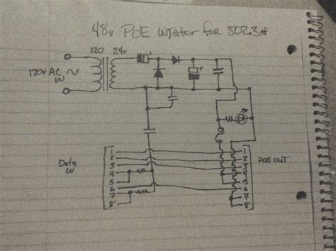 power supply poe af injector circuit electrical engineering stack exchange