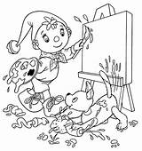 Noddy Coloring Painting Pages Toyland Ultimate sketch template