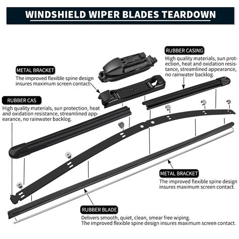 blades replacement parts pack   windshield wiper blades    chevy colorado