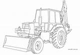 Pelle Pelleteuse Tractopelle Camion Bagger Tracteur Ausmalbilder Mecanique Pompier Colorier Malvorlagen Danieguto sketch template