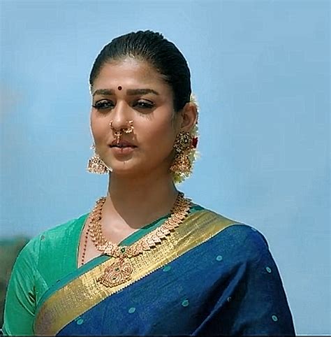 nayanthara mookuthi amman  south indian bride saree indian
