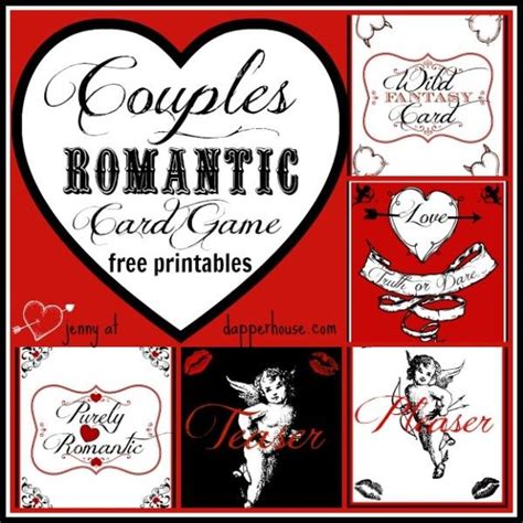 Romantic Card Game For Adult Valentine S Day Jenny At