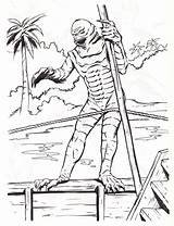 Coloring Pages Creature Universal Lagoon Monsters Book Monster Studios Big Getcolorings sketch template