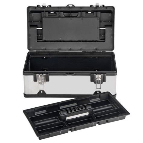 tool box stainless steel  plastic portable organizer  lid