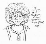 Bilbo Baggins sketch template