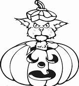 Halloween Cat Coloring Scary Cats Cliparts Pumpkin Pages Clipart Popular Library Clip Coloringhome Comments sketch template