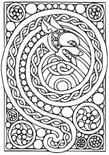 Celtic Coloring Pages Adult Dragon Pintar Colouring Kids Bestcoloringpagesforkids Moon Printable Designs Colorear Sheets Patterns Adults Knots Proarte Invitamos Imagen sketch template
