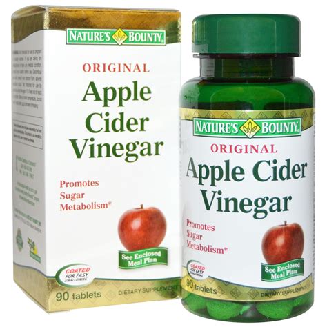 natures bounty apple cider vinegar original  tablets iherbcom