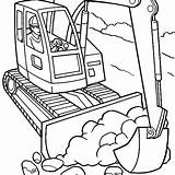 Coloring Pages Construction Truck Vehicles Excavator Digger Color Getdrawings Site Vehicle Printable Getcolorings Print Printables Military Worker Drawing Colorings sketch template