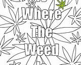 Coloring Weed Leaf Marijuana Drawings Drawing Pot Pages Adult Stoner Printable Step Getdrawings Artful Maker Etsy Template Paintingvalley Where 270px sketch template