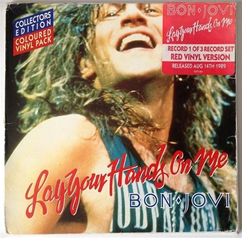 Bon Jovi Lay Your Hands On Me 1989 Red Vinyl Discogs