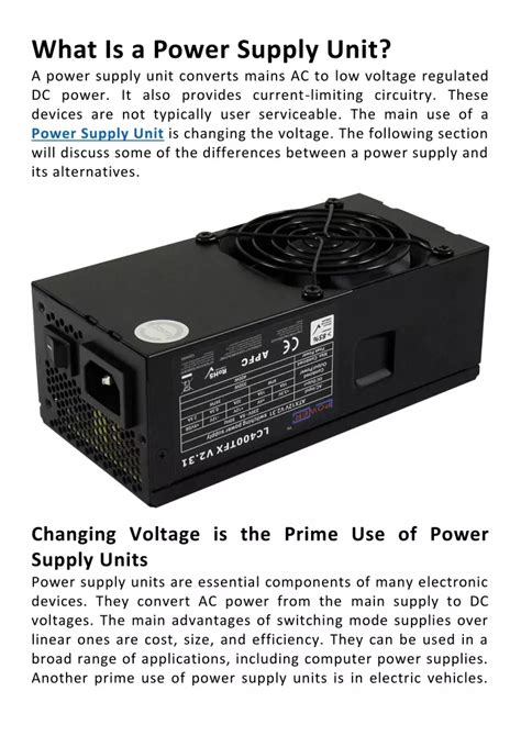 power supply unit powerpoint