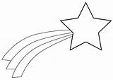 Fugaz Fugaces Imprimir Natale Cometa Stella Tegninger Stjerneskud Supercoloring Shape Navideña Stjerne sketch template