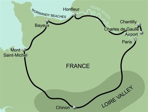 northern france map walking adventures