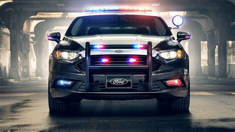 ford unveils first pursuit rated hybrid police car for high speed chases