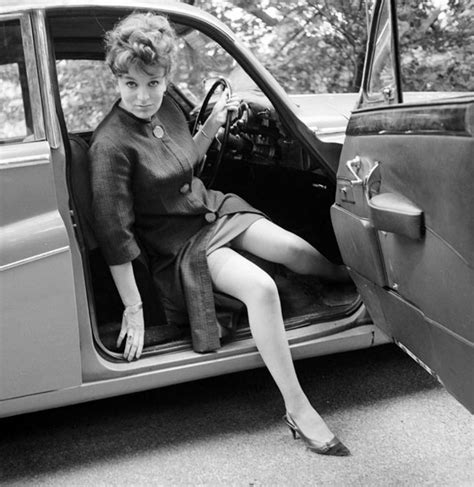 vintage photos of ladies stepping out from the driver s seat flashbak