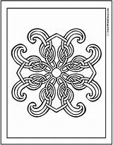 Celtic Coloring Cross Pages Irish Printable Color Knot Knots Colorwithfuzzy Scottish Print Gaelic Colors sketch template