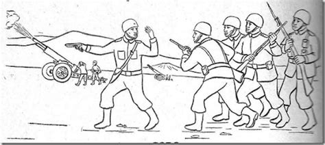 dibujo imagen de la batalla del pichincha