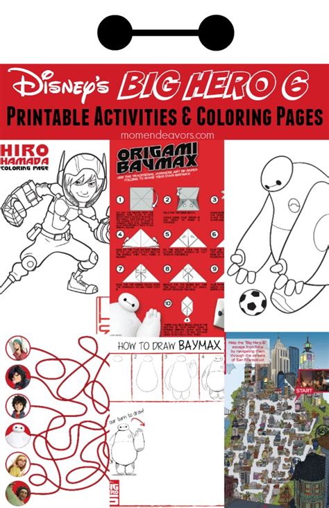 Disney’s Big Hero 6 Printable Activity Sheets And Coloring Pages