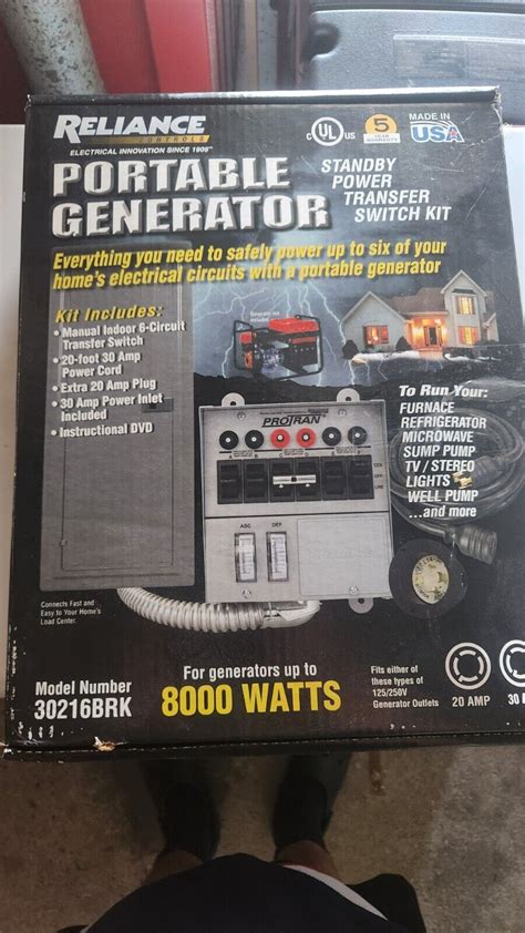 brand  reliance brk  circuit  amp generator transfer switch brand   ebay