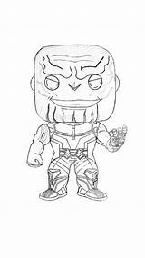 Thanos Caracteres sketch template